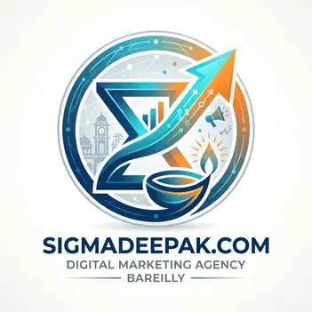 Top 7 best digital marketing agencies in bareilly It is an logo of sigmadeepak best digital marketing agency bareilly